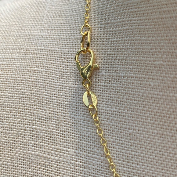 NWT Sterling Silver Plated Gold Tone Chain & Alarm Clock Charm Necklace - Picture 9 of 10